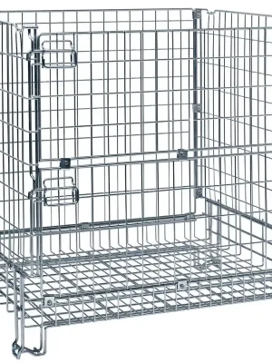 KONGA MEKANISKA VERKSTAD AB 813016 Gitterbox verzinkt, stapelbar, BxTxH 1200x1000x1180 mm, Maschenweite 65x120 mm, Traglast 1000 kg, Gewicht 54 kg Top-Seller