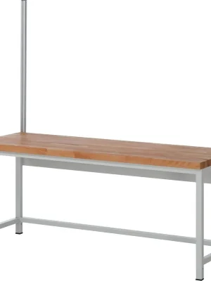 Top-Seller RAU 1978928 Befestigungssatz mit Stützenpaar zu Werkänke-/tische, für Tischbreite 2000 mm, RAL 7035
