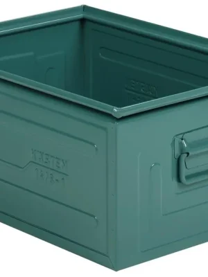 Ausverkauf FRITZ SCHÄFER 6423557 Stapeltransportkasten aus Stahlblech, BxTxH 480x660x296 mm, Farbe graublau, VE 4 Stück
