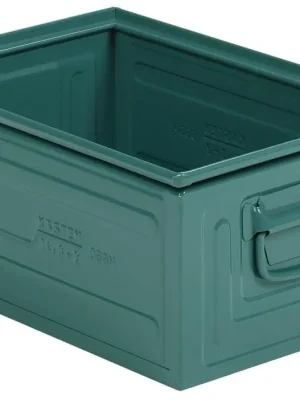 Schnäppchen FRITZ SCHÄFER 6423553 Stapeltransportkasten aus Stahlblech, BxTxH 321x479x200 mm, Farbe graublau, VE 8 Stück