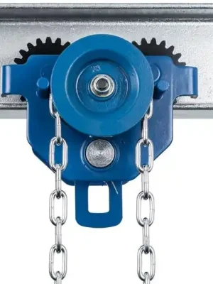 PLANETA-HEBETECHNIK GMBH 837181 Unterflanschlaufkatze mit Getriebe, Haspelfahrwerk mit verzinkter Endloskette, Traglast 1000 kg, für Flanschbreite 64-203 mm Meistverkauft
