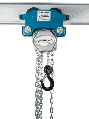 PLANETA-HEBETECHNIK GMBH 6422651 Kurzes Kombifahrwerk, Traglast 500 kg, Kettengröße 5x15 mm, Hubhöhe 3000 mm, 1-strängig Sale