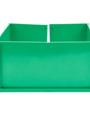 ONK 6479746 Paletten-ID-Spange, grün, für den Mittelfuß der Palettenschmalseite, BxTxH 150,57x150,57x73 mm, VE 25 Stück Abverkauf
