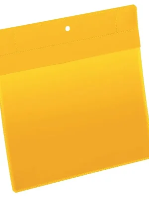 Beliebt DURABLE HUNKE & JOCHHEIM 6409984 Neodym-Magnettasche A5 quer, BxH 210x148 mm, starke Haftkraft durch zwei Neodym-Stark-Magnete, gelb, Pack mit 10 Stück, Mindestabnahme 2 Pack