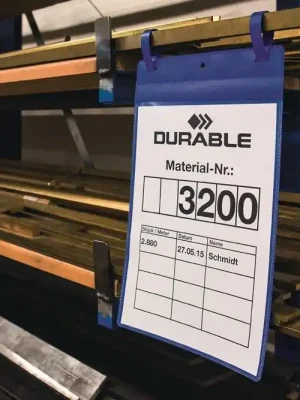 Preiswert DURABLE HUNKE & JOCHHEIM 1986125 Dokumententasche mit Laschen A4 hoch, BxH 210x297mm, VE 50 Stück, dunkelblau