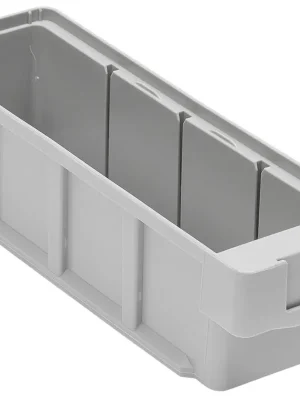 Neuheit LA-KA-PE 6011665 Regalkasten, PP, BxTxH 152x600x83 mm, Farbe grau, VE 10 Stück, inkl. 1 Trennwand