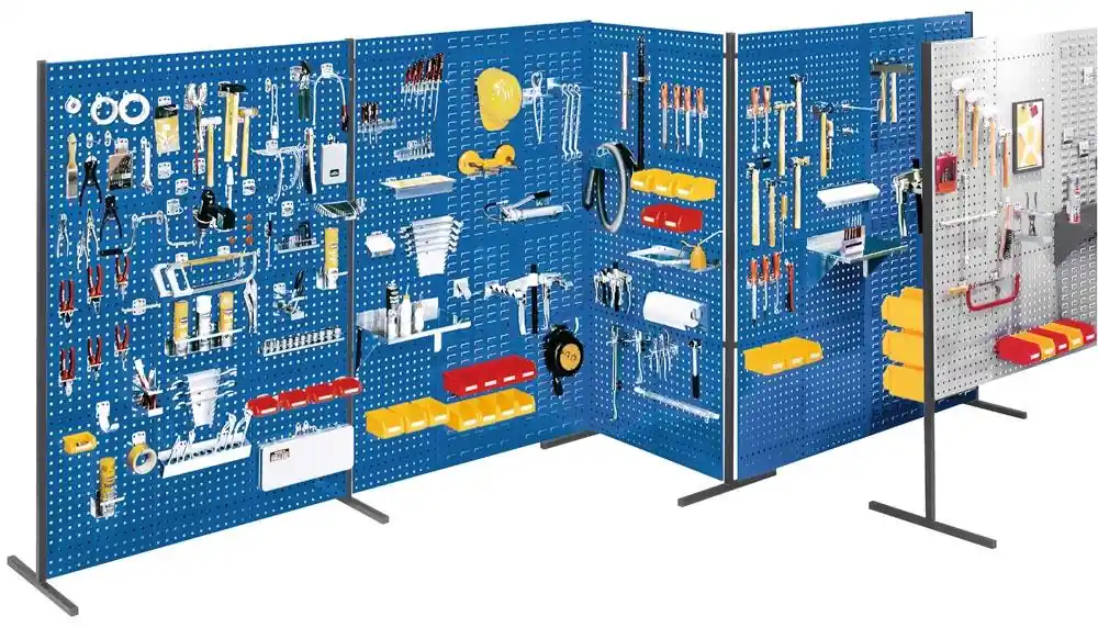 Sonderaktion KAPPES 847680 Trennwand bestehend aus 2 Lochplatten, Einzelfeld BxH 1000x1500 mm, lichtgrau