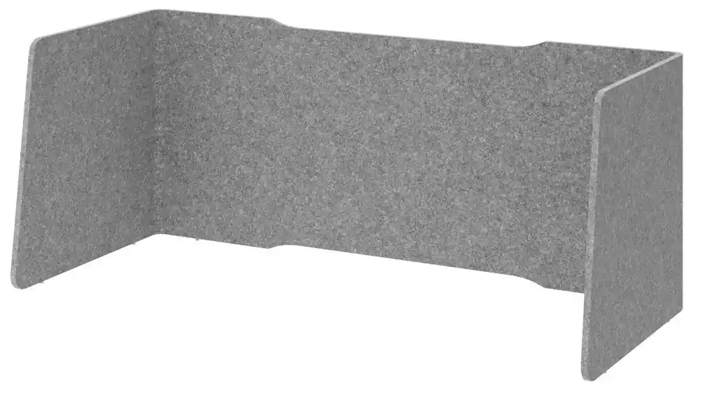 HAMMERBACHER 6470056 Akustik-Tisch-Trennwand, BxTxH 1540x650x605 mm, grau Sofort Bestellen
