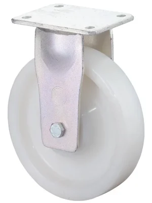 Bestpreis BS ROLLEN 1617920 Schwerlast-Bockrolle, Kunststoff weiß, Durchm. 100 mm, Traglast 400 kg, Kugellager, Anschraubplatte