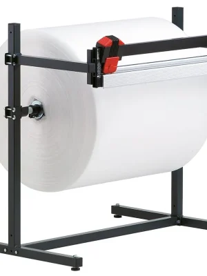 Echt ROCHOLZ 836074 Schneidständer, waagerecht, max. Rollendurchm. 800 mm, Austrittshöhe und Rollenachse einstellbar, Schnittbreite 2000 mm, BxTxH 2370x850x1165 mm