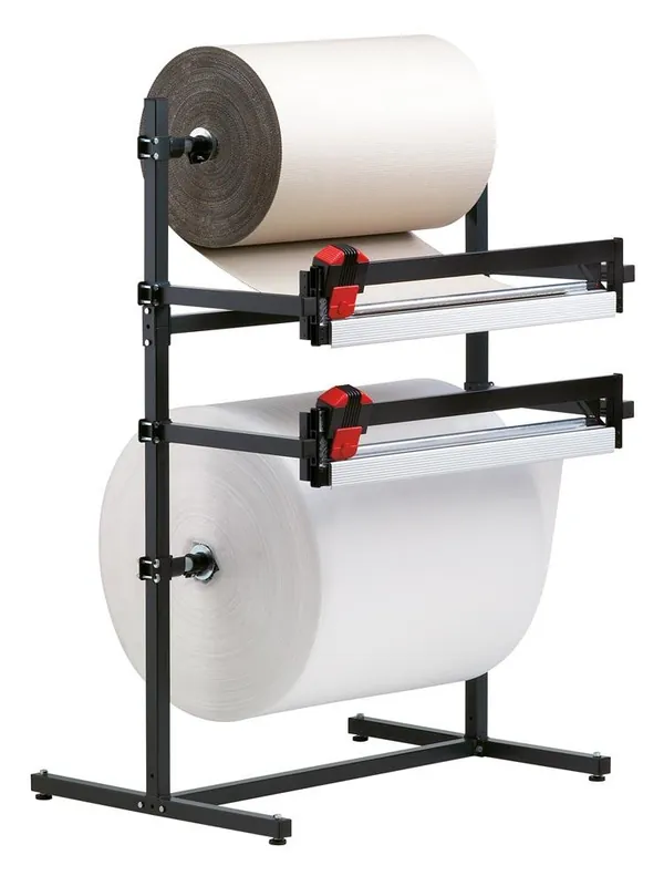 Letzte Chance ROCHOLZ 834323 Doppel-Schneidständer, waagerecht, max. Rollendurchm. 800 mm, Schnittbreite 1250 mm, BxTxH 1620x850x 1665 mm