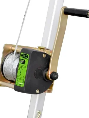 FUNCKE 6020952 Seilwinde mit 30 m Seillänge Durchm. 4,8 mm, Inkl. Befestigungssystem für Dreibaum, Traglast 125 kg Neu