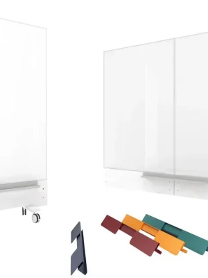 Abverkauf HOLTZ OFFICE 6409211 Whiteboard, BxH 980x1980 mm, rahmenlos, erweiterbar