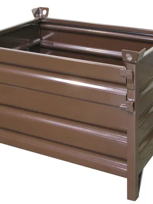 Expressversand EICHINGER INDUSTRIE 6410937 Vollwand-Stapelbehälter, LxBxH 1500x800x750mm, Nutzhöhe 645 mm, Traglast 1500 kg, Gewicht 73 kg, RAL 8017