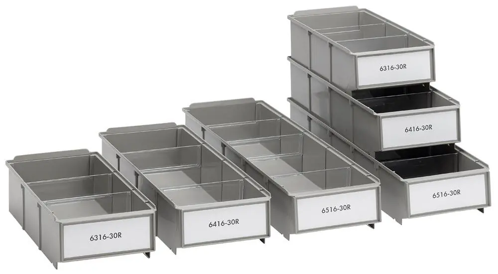 Billig TRESTON 6043926 Schublade, Polypropylen (PP), Farbe grau, BxTxH 94x300x80 mm, VE 40 Stück