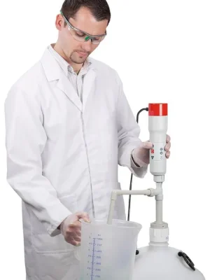 BÜRKLE 1892082 Pumpe, netzbetrieben, best. aus: Pumpwerk, Antrieb, Netzteil mit festem Stecker und festem Auslaufbogen, Eintauchtiefe 1000 mm Nur Für Kurze Zeit