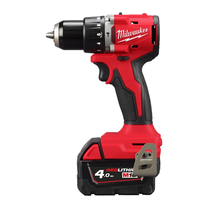 Kracherpreis Milwaukee 4933492824 M18BLPDRC-402C M18™ bürstenloser Schlagbohrschrauber, 2x 4Ah Akku, Lg