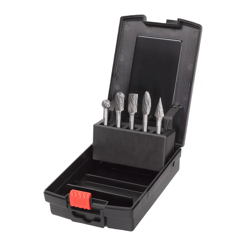 Preisknaller Milwaukee 4932493576 HM-Fräser-Set für Geradschleifer 6 mm Schaft u. 12,7 mm Durchmesser 5-tlg. Kassette