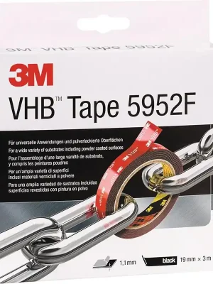 3M 6433057 Montageband VHB Tape 5952F schwarz Länge 3 m Breite 19 mm Rolle Must-Have