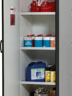 Must-Have Schrank Q-Classic-30 564x1947 1Tür.3FB,Gelb | Stahlblech, Anschlag links | 564x620x1947 mm | 1776282