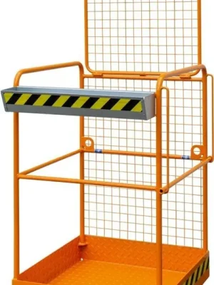 Ausverkauf Sicherheitskorb lackiert orange RAL 2000 | Schmalseite | 835x1040x2000 mm | A 280 B 200 C 80 mm | 740x740 mm | 1781915