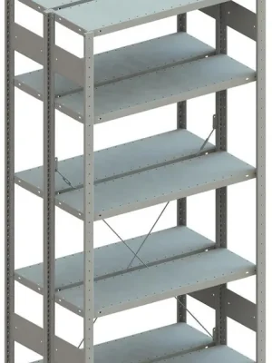 Aktuell Doppel-Steckregal CLIP B1000xT2x800xH2500 mm Grundfeld 2x6 Böden vzk Fachlast 230kg META | Grundregal | 2500x1000x(2)x800 mm | 2400 kg | 230 kg | 2x6 Stück | 1769996