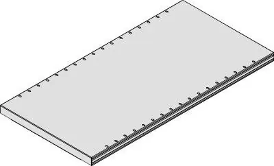 Abdeckboden 750x300 verzinkz | 750x300 mm | Regal einseitig | verzinkt | 1769865 Solange Der Vorrat Reicht