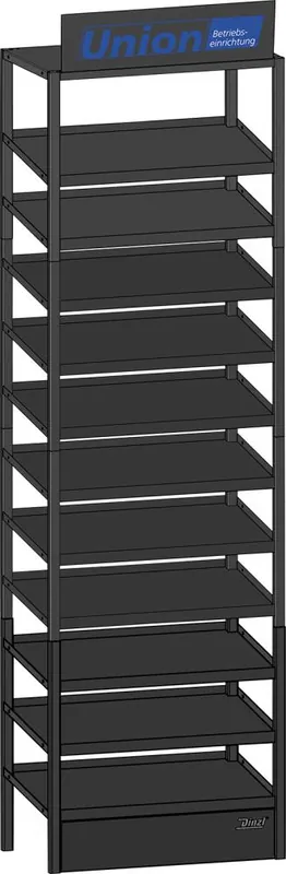 UNION C-Teile Modulturm2 11 Böden schräg RAL 7016 UNION Beschriftungsschild | Modulturm 2 | 11 Böden, schräg | 1771940 Solange Der Vorrat Reicht