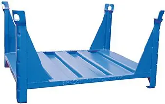 Echt Lagergestell RAL5010 B1200xT1000xH600 mm Nutzlast1,5t Auflast4,5t mit Eckpfosten | lackiert in RAL 5010 enzianblau | 1060x730 mm | 1235x1035 mm | 1200x1000 mm | 1778240