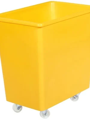 Billig Rollwanne, gelb 660x432x670mm | gelb | 135 l | 4 Lenk/65 mm | 660x432x670 mm | 1769525