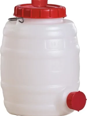 Fass 10 l H 310 mm D 235 mm weiß | 310x235 mm | 120 mm | 10 l | 1 Tragebügel | 1780964 Abverkauf