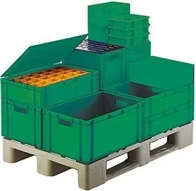Echt Stapelkasten grün 200x150x120mm geschl. | 200x150x120 mm | 155x105x110 mm | 1771234