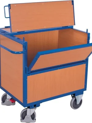 Holzkastenwagen m.Deckel 500 kg 1170x770 mm VarioFit | 1330x830x1150 mm | 1170x770 mm | 1781875 Zertifiziert