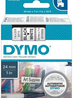 Schriftband D1 53713 schwarz/weiß 24mmx7m DYMO | 1779492 Markenprodukt