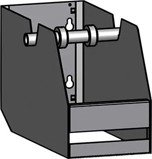 Schleifleinenabroller 3-fach für Lochwände Lochung 10X10 mm RAL 7019Rollenbreite bis 148 mm | 1769701 Nur Heute