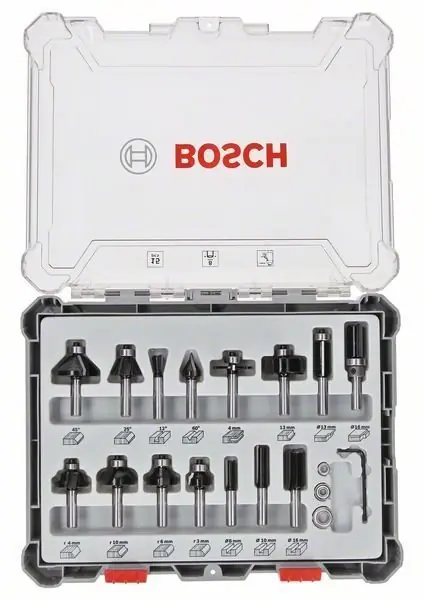 Zertifiziert Bosch 15-teiliges Fräser-Set, 8-mm-S online kaufen