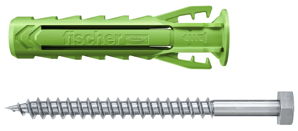 Fischer Dübel SX Plus Green 12x60 S K (3) | mit Schraube | 12 mm | 60 mm | 3 C62 | 1149897 Neue Ware