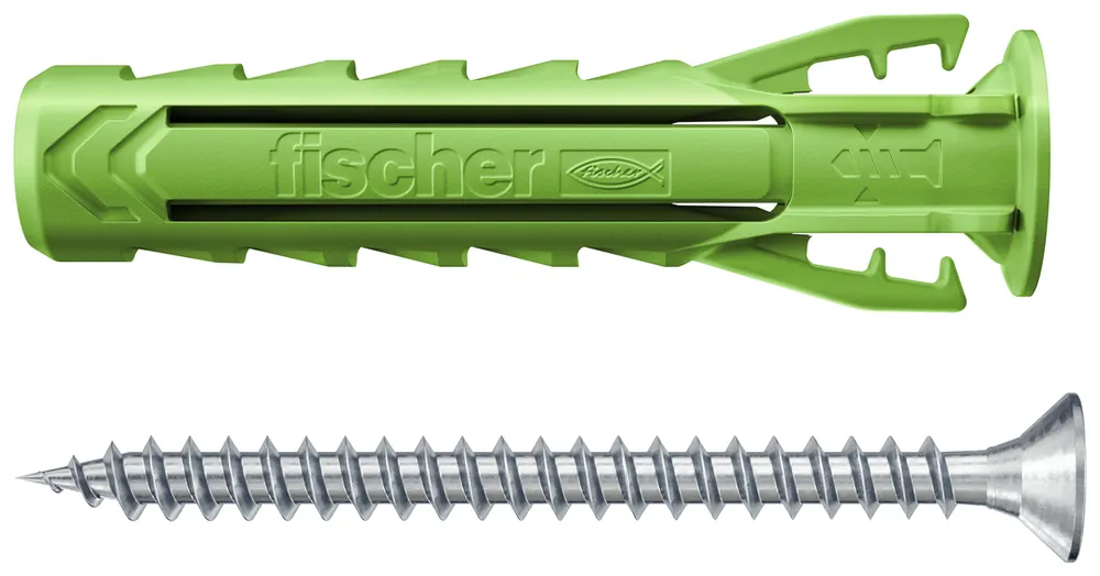 Neu Im Sortiment Fischer Dübel SX Plus Green 5x25 S K (20) | mit Schraube | 5 mm | 25 mm | 20 C62 | 1149889