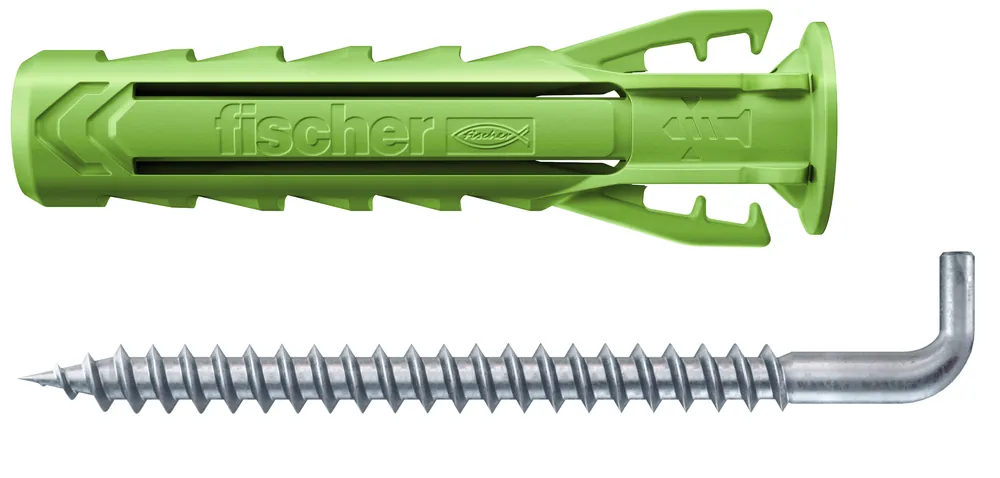 Abverkauf Fischer Dübel SX Plus Green 6x30 WH K (8) | mit Haken | 6 mm | 30 mm | 8 C62 | 1149882