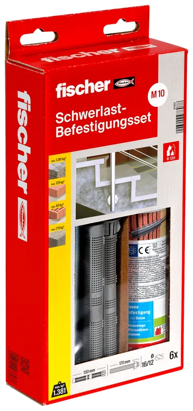 Fischer Schwerlastbef.Set 300 T SBS Set M10 | Schwerlastbef.Set 300 T SBS Set M10 | 300 ml | 1145553 Garantierte Lieferung