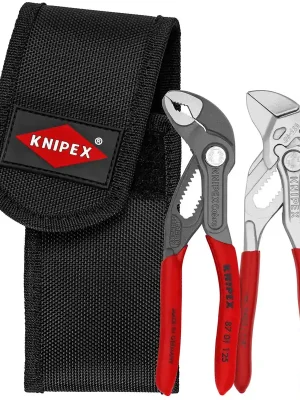 KNIPEX Mini-Zangenset in Werkzeuggürteltasche 1 x 86 03 125, 1 x 87 01 125 | 1165941 Highlight