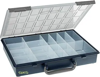 Günstig raaco Sortimentskoffer Kunststoff Assorter 55 4x8-17 blau | 1398088