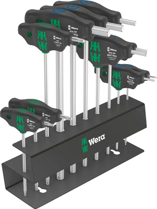 Angebot Wera T-Griff-Schraubendreher- Satz im Ständer 10-teiligBicycle Set 6 | 1415672