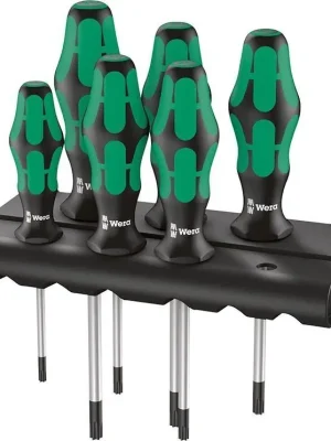 Bestpreis Wera Schraubendreher-Satz 6-teilig T10-40 | ohne Zapfen | 1416375