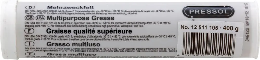 Pressol Mehrzweckfett-Kartusche 400ml | 1406412 Preisreduziert