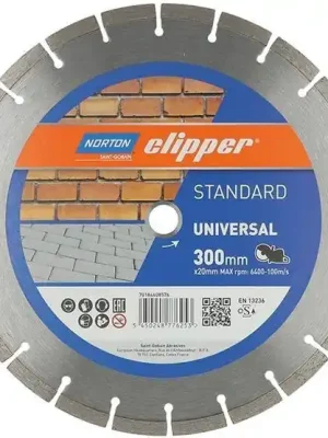 Norton Diamantscheibe Standard Universal Ø300 | 6400 min-1 | 300 x 20 mm | 10 x 3 mm | 1398882 Neu