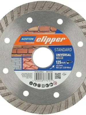 Ausverkauf Norton Diamantscheibe Standard Universal Turbo Ø125 | 12250 min-1 | 125 x 22,23 mm | 10 x 2,8 mm | 1400276