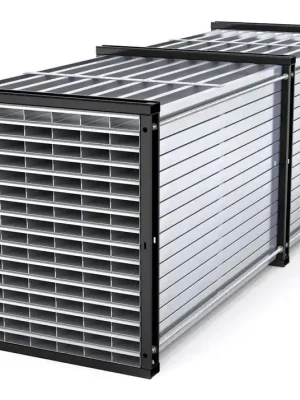 Versand Am Gleichen Tag RR Industrietechnik Wabenregal Typ RWR-128/3 RAL 3000 | 128 ( 8x16) | Rahmen RAL 3000 feuerrot | 1000x3000x1000 mm | 130200174