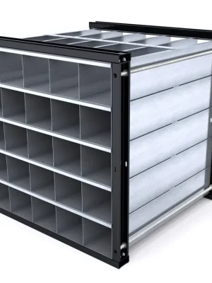 Geprüft RR Industrietechnik Wabenregal Typ RWR-25/1 RAL 2004 | 25 ( 5x5) | Rahmen RAL 2004 reinorange | 1000x1000x1000 mm | 130200032