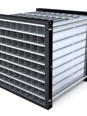 RR Industrietechnik Wabenregal Typ RWR-81/1 RAL 7016 | 81 ( 9x9) | Rahmen RAL 7016 anthrazitgrau | 1000x1000x1000 mm | 130200233 Geprüft
